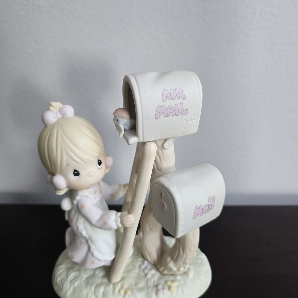 Enesco Precious Moments Figurine - White and Gray